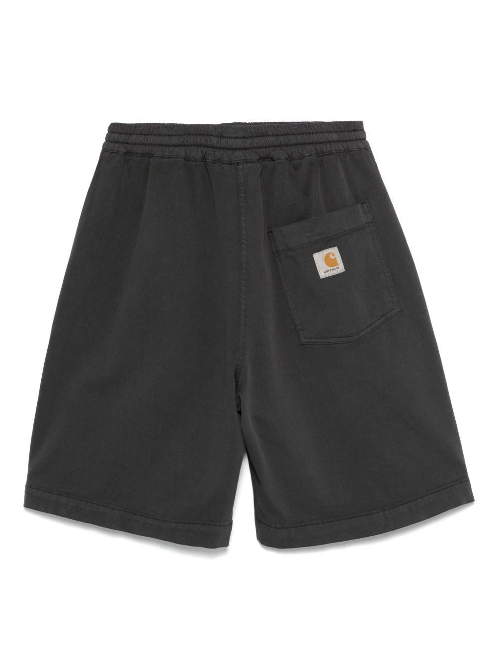 CARHARTT WIP Bermuda sportivi in cotone grigio scuro