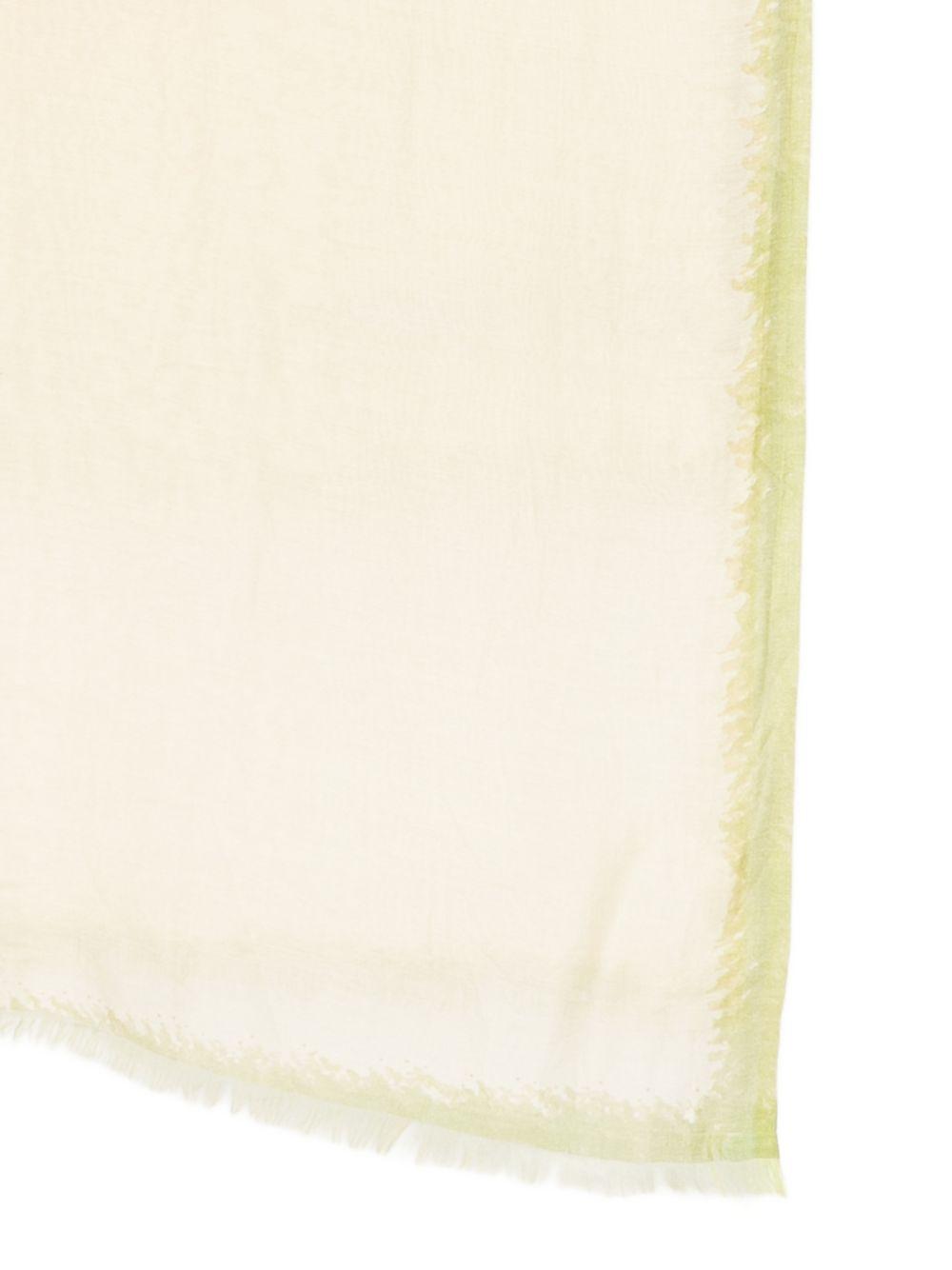 SGOMBERO CANTINE Sciarpa leggera Orione con stampa floreale sui toni del giallo