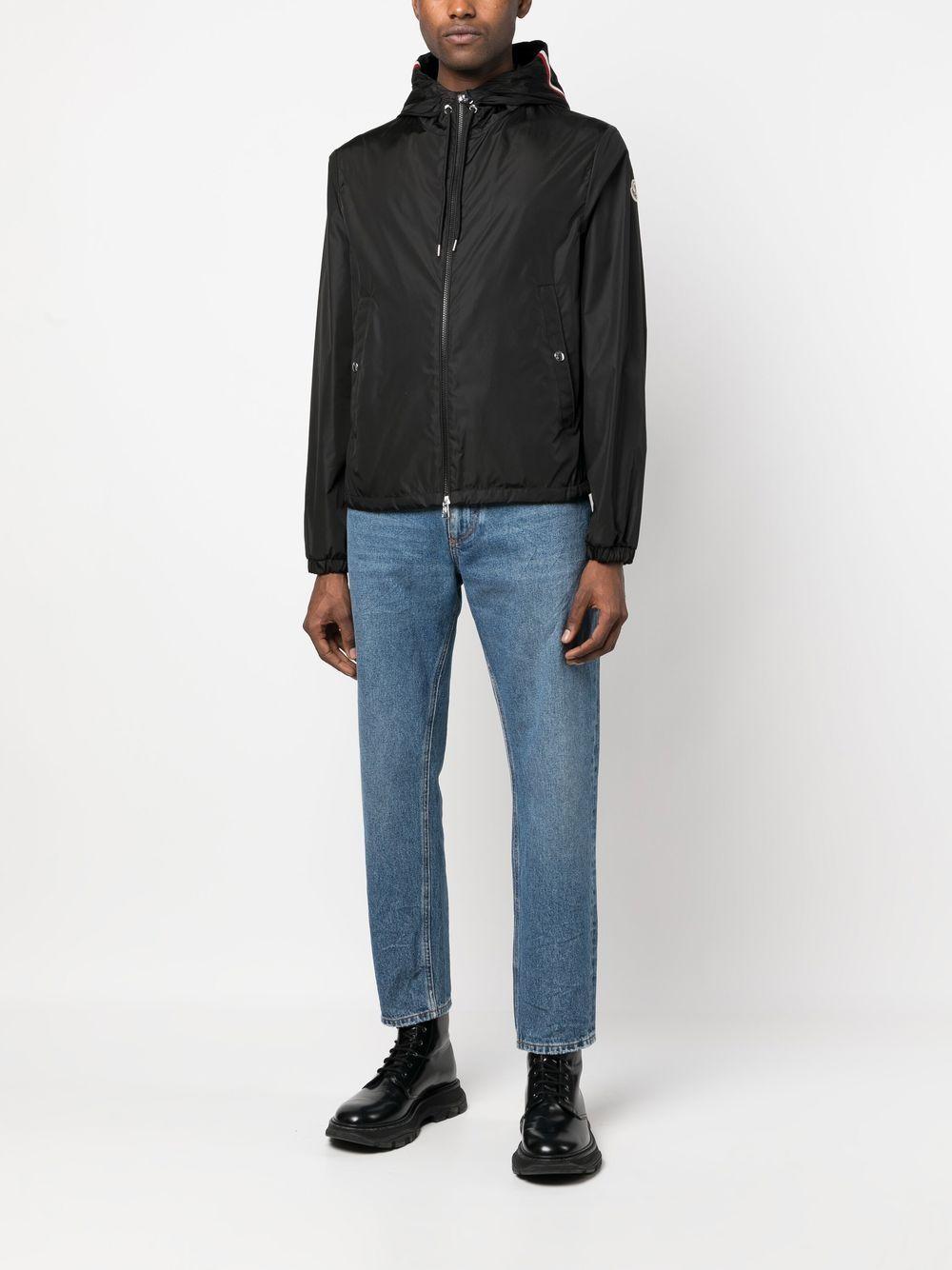 MONCLER Giacca a vento con cappuccio nero