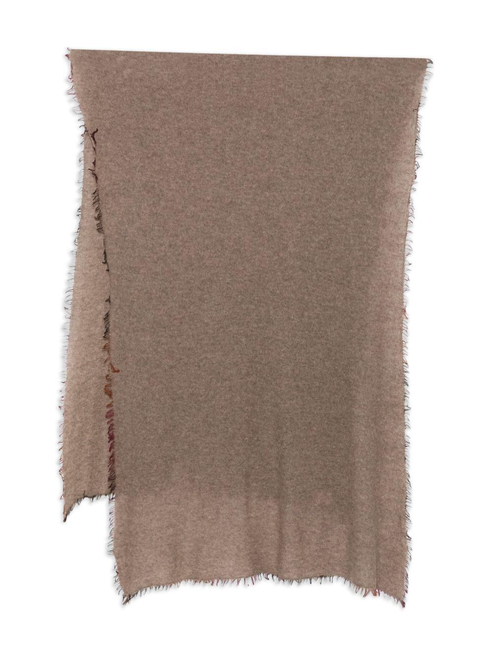 FALIERO SARTI Sciarpa marrone in cashmere 'Adriana'
