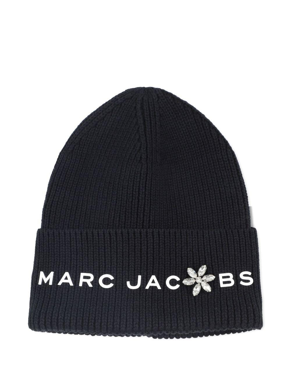 MARC JACOBS Berretto in cotone nero