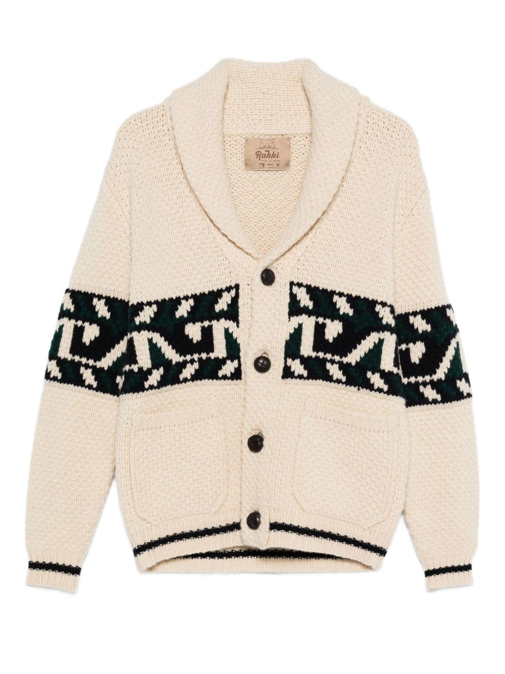 RAKKI Cardigan con collo a scialle