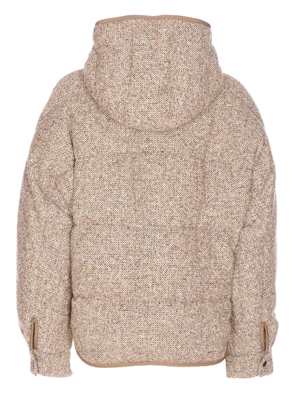 BRUNELLO CUCINELLI Piumino con motivo chevron