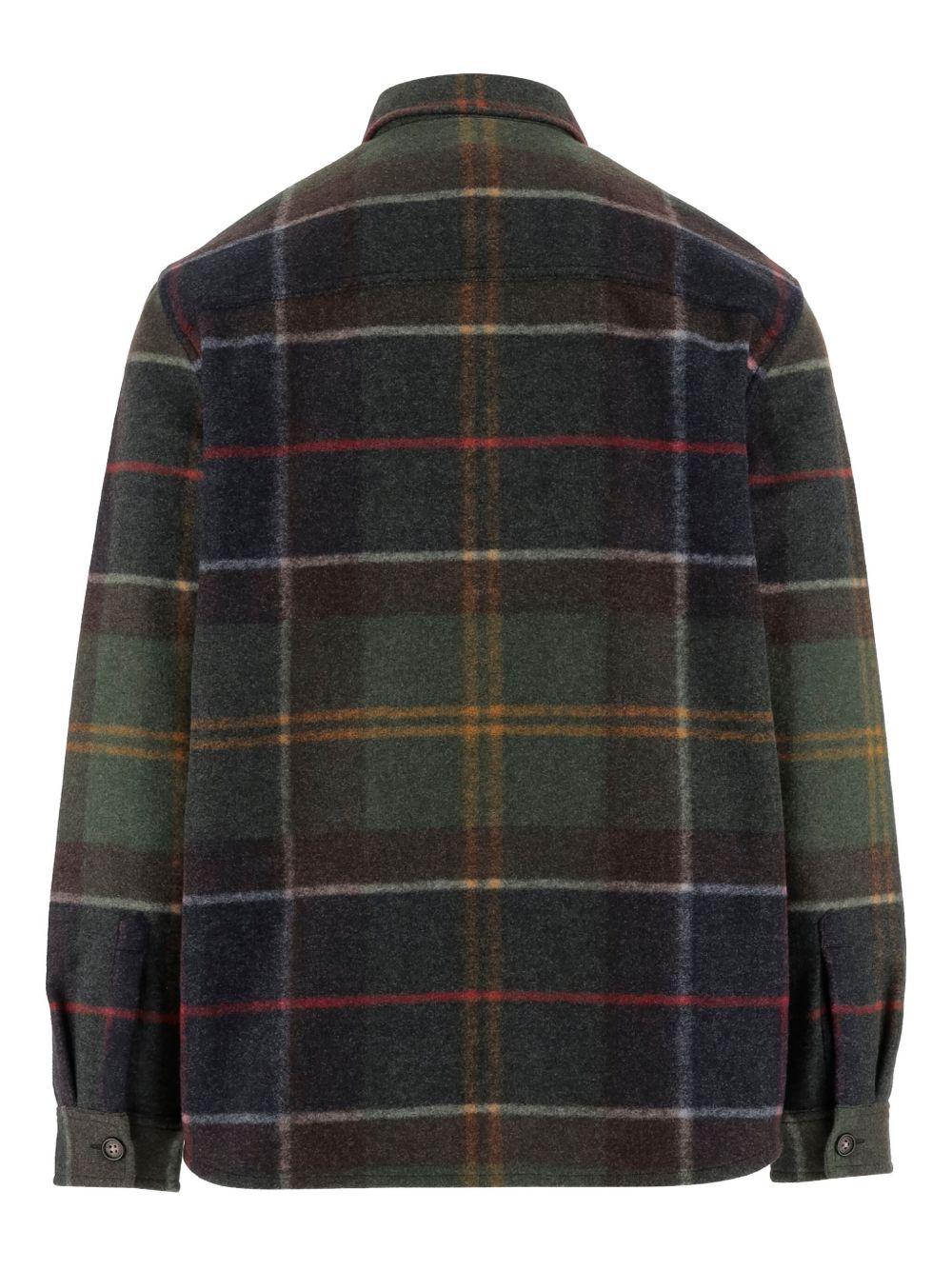 BARBOUR Camicia tartan verde