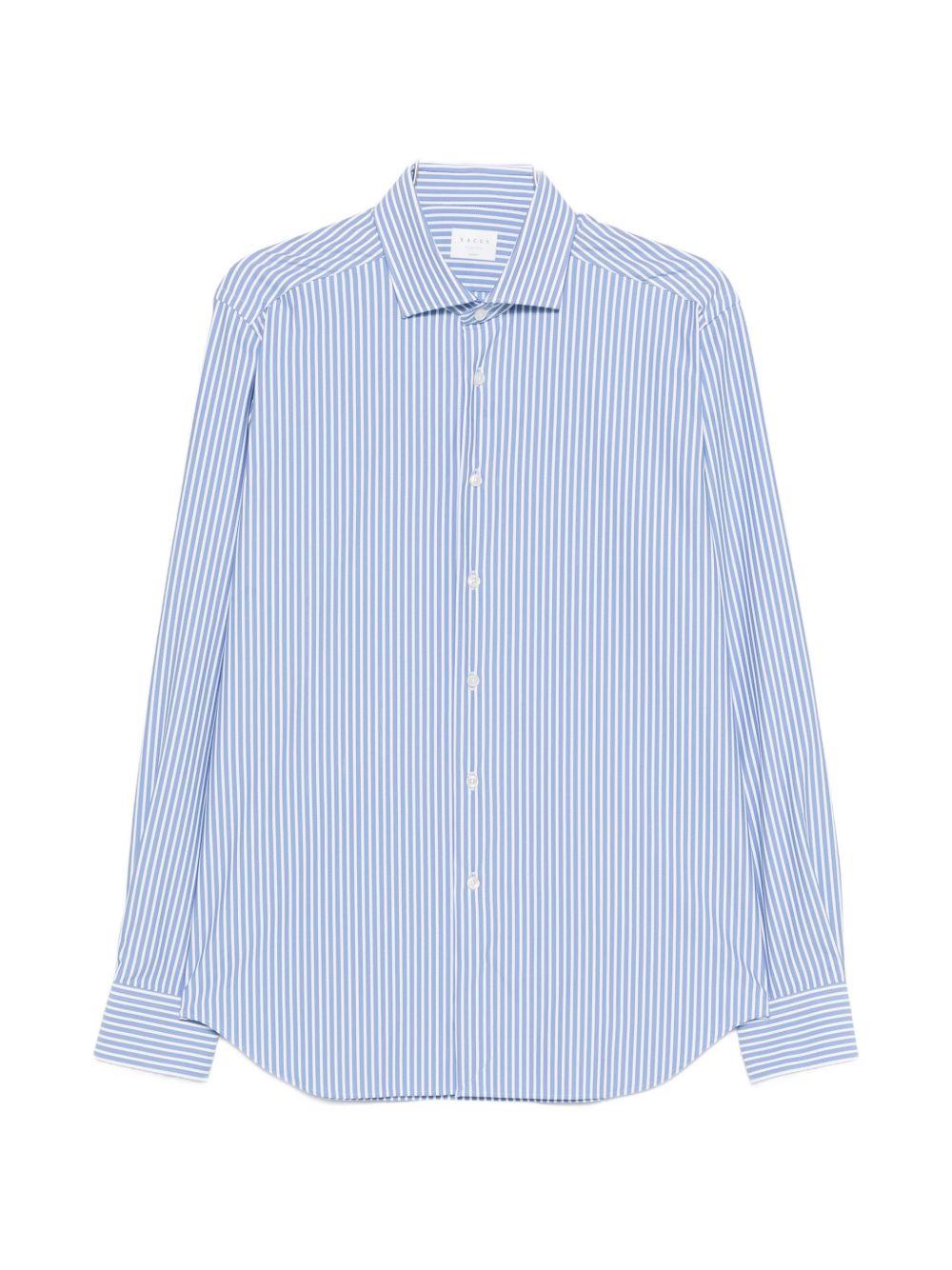 XACUS Camicia Taylor a righe blu
