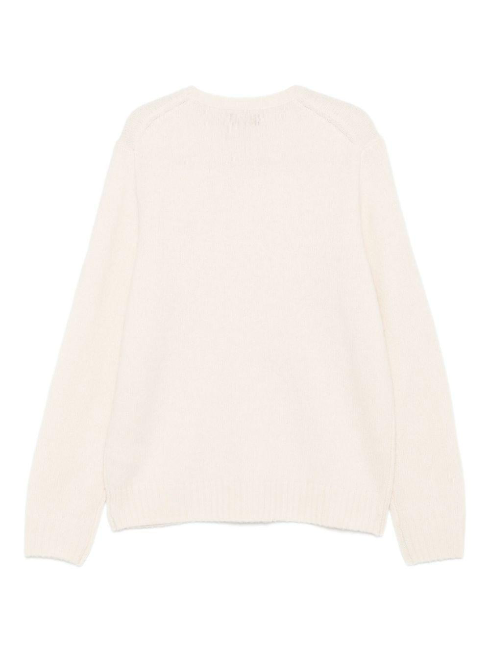 POLO RALPH LAUREN Maglia girocollo in soffice misto alpaca crema