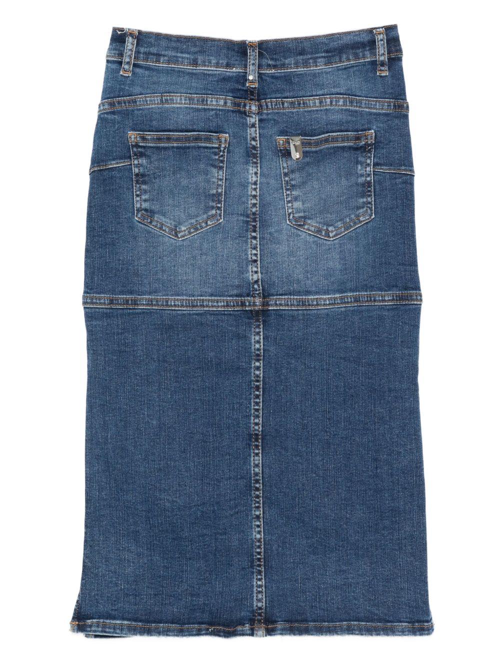 LIUJO Gonna lunga in denim