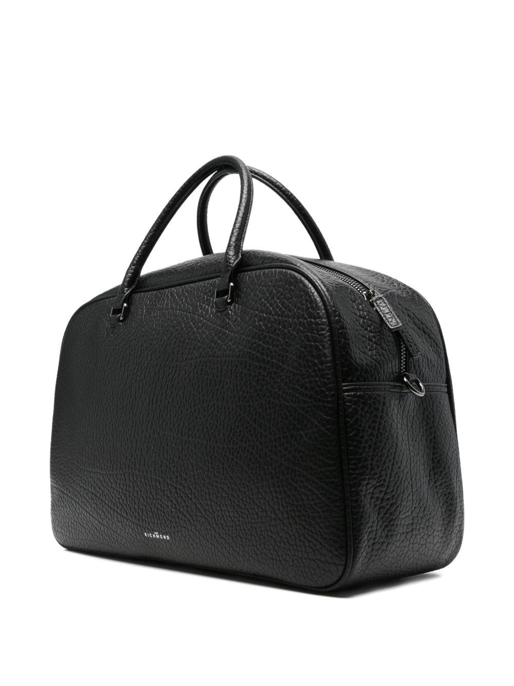 JOHN RICHMOND Borsa nera a mano in ecopelle