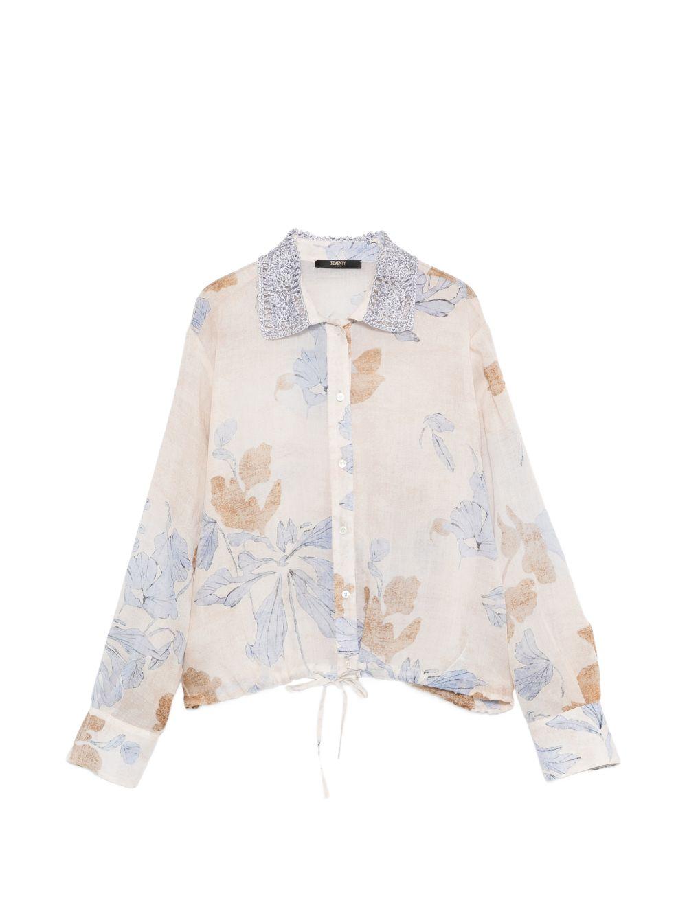 SEVENTY Camicia con stampa floreale