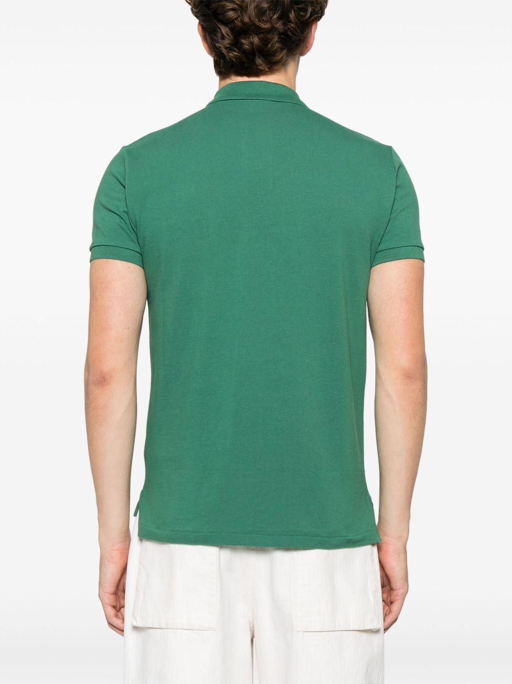 POLO RALPH LAUREN Polo in cotone verde con logo