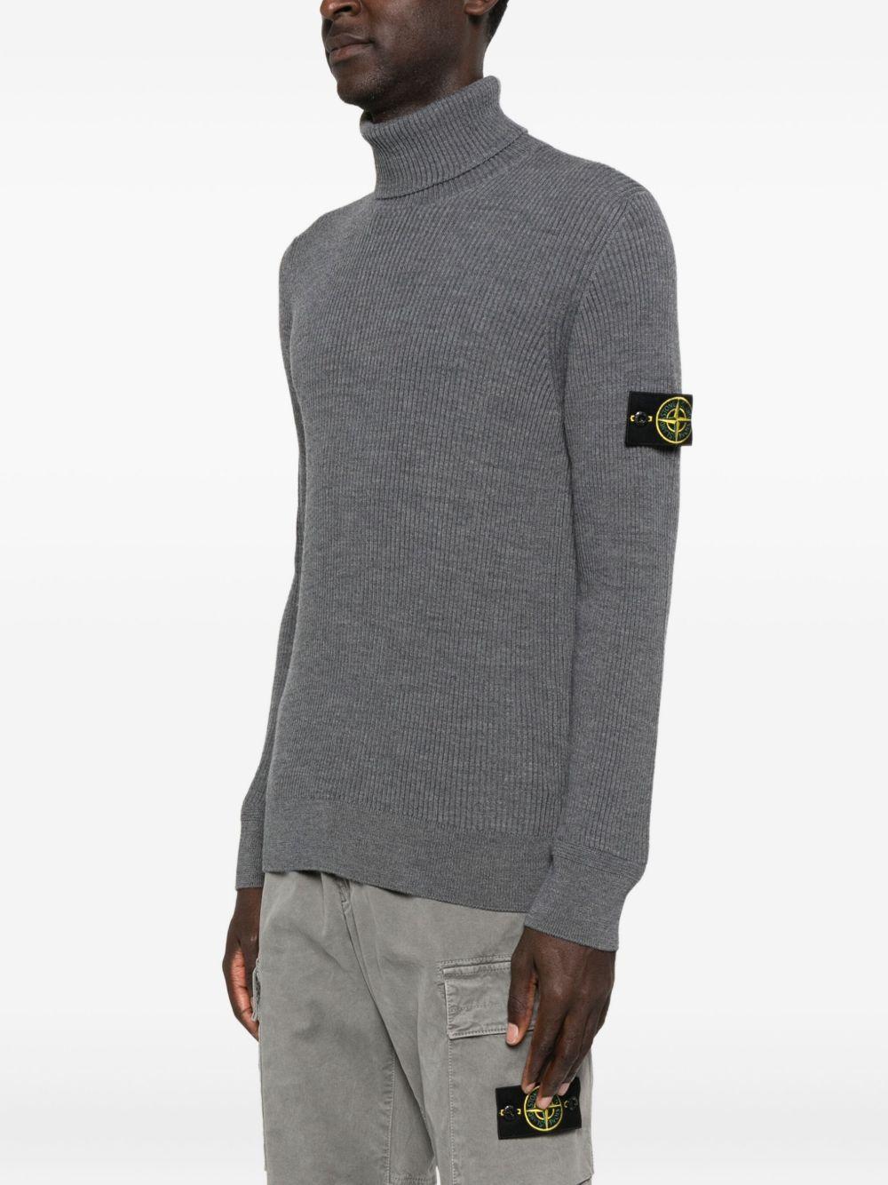STONE ISLAND Maglia a collo alto in lana