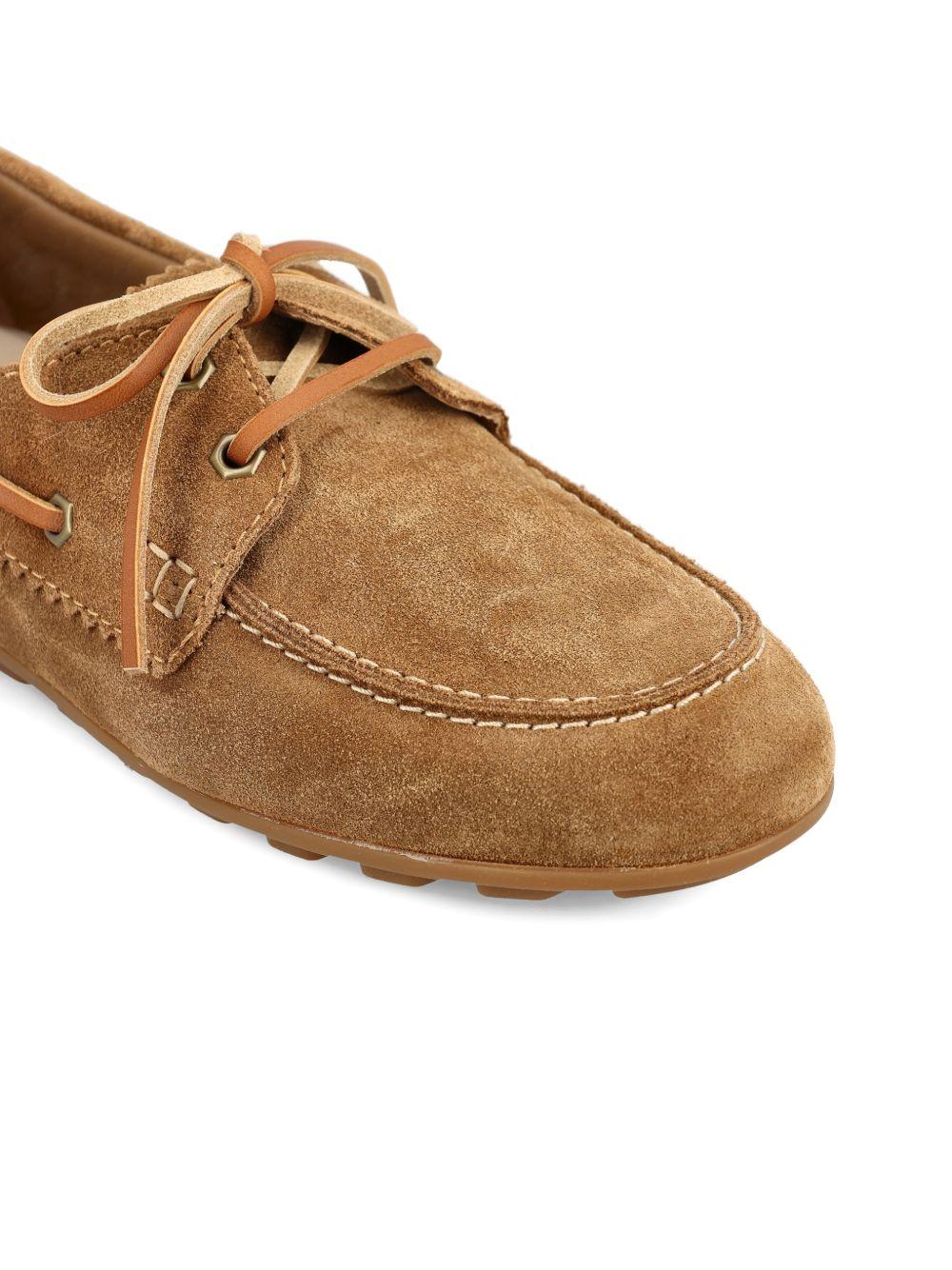 HOGAN Mocassini in pelle scamosciata marrone