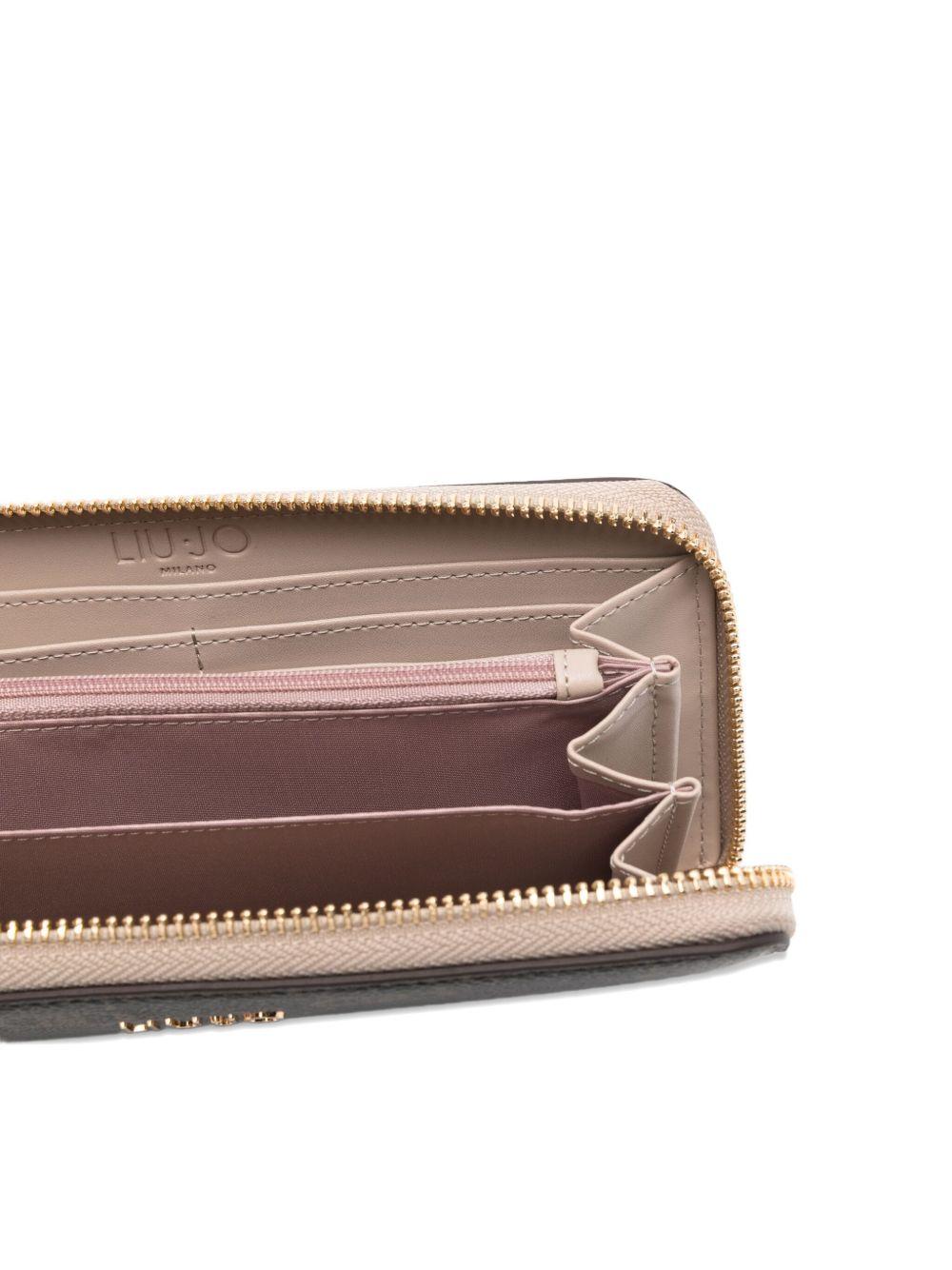 LIUJO Portafoglio marrone con logo