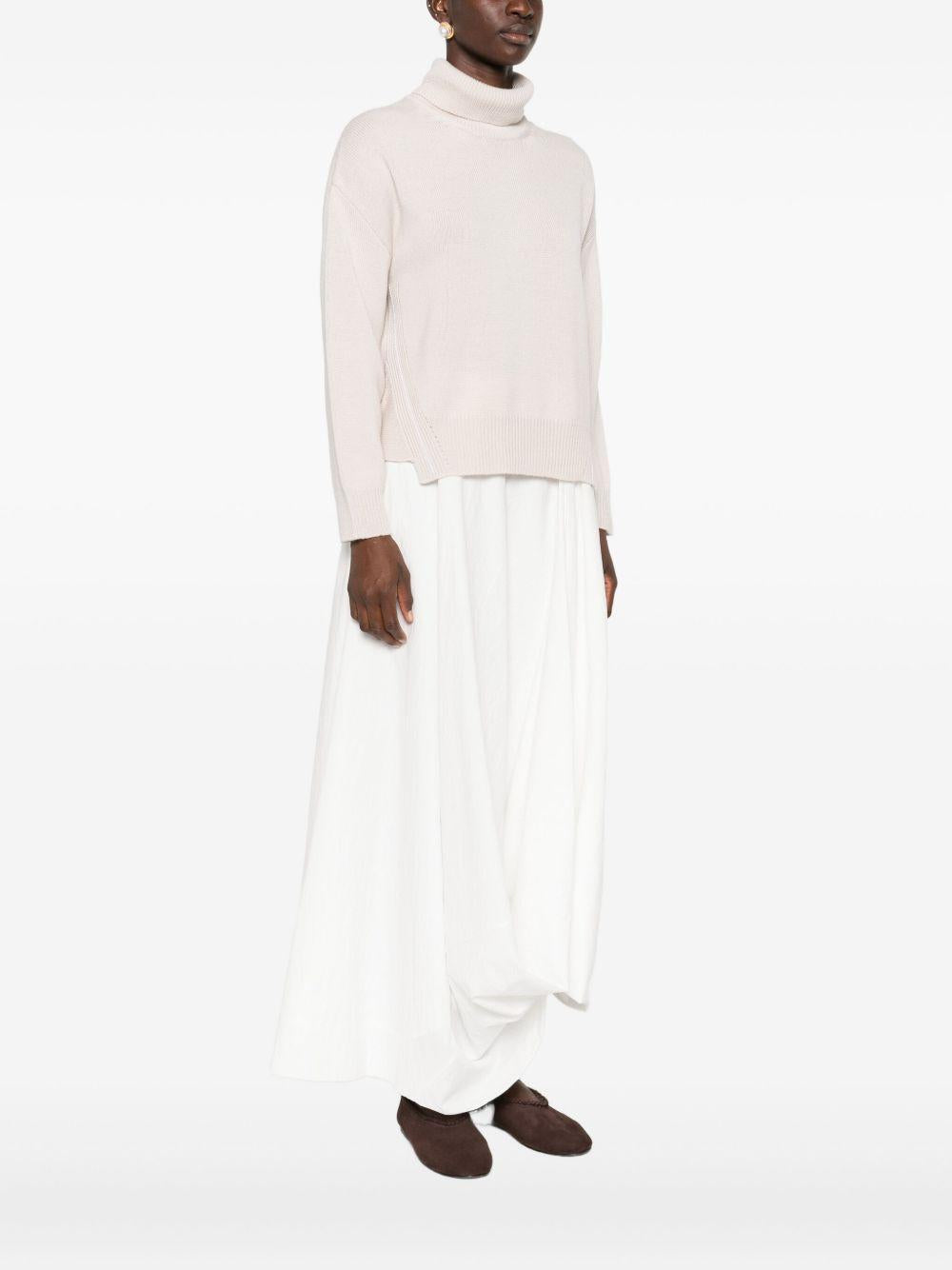 ALPHA STUDIO Maglia a collo alto in lana merino