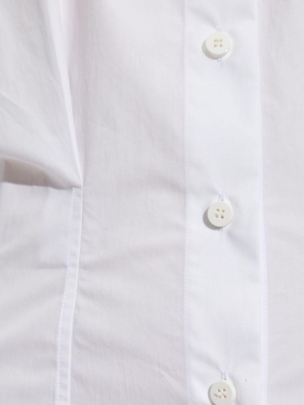 THE ATTICO Camicia avvitata in cotone bianco