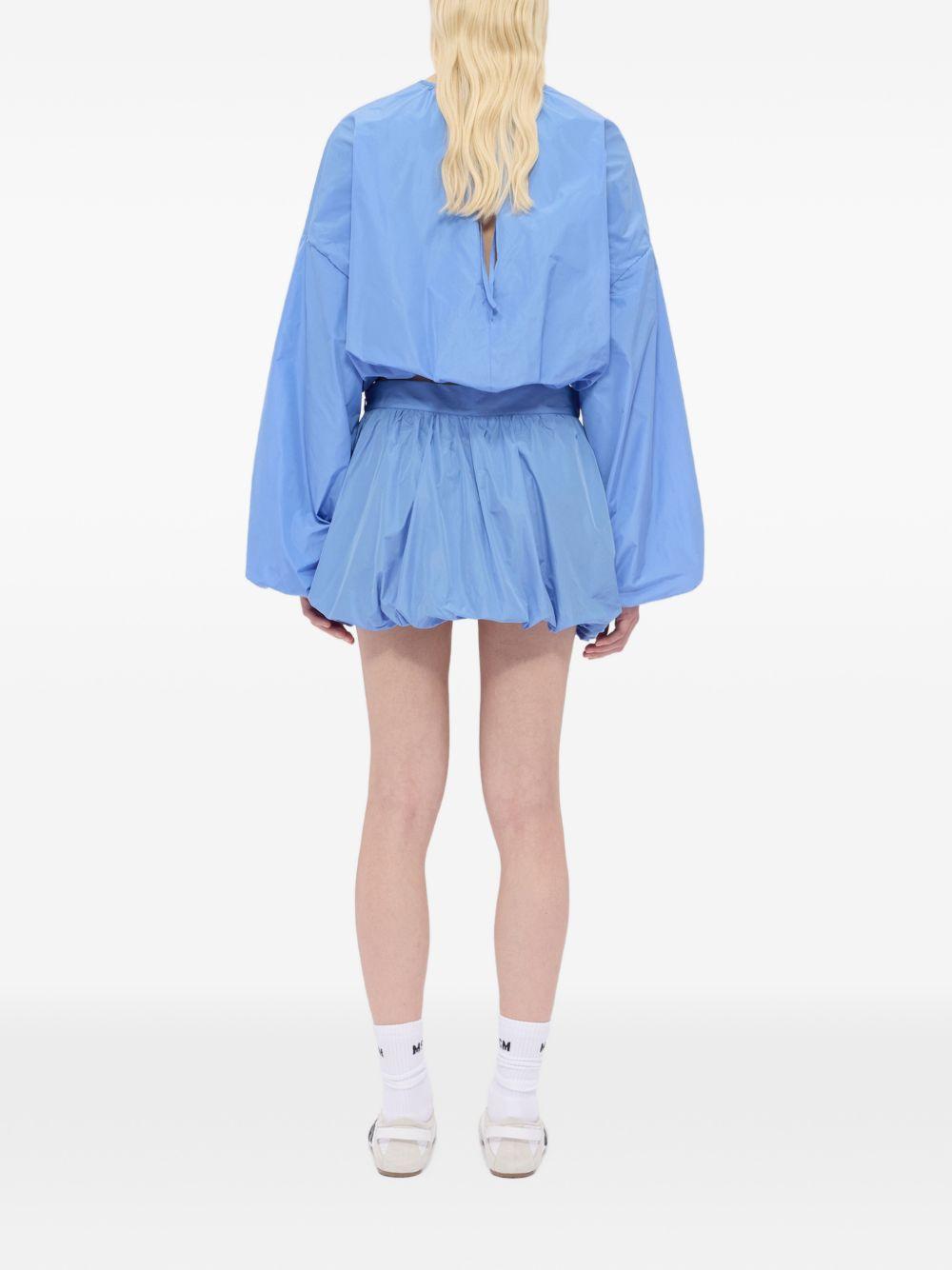 MSGM Minigonna celeste con tasche