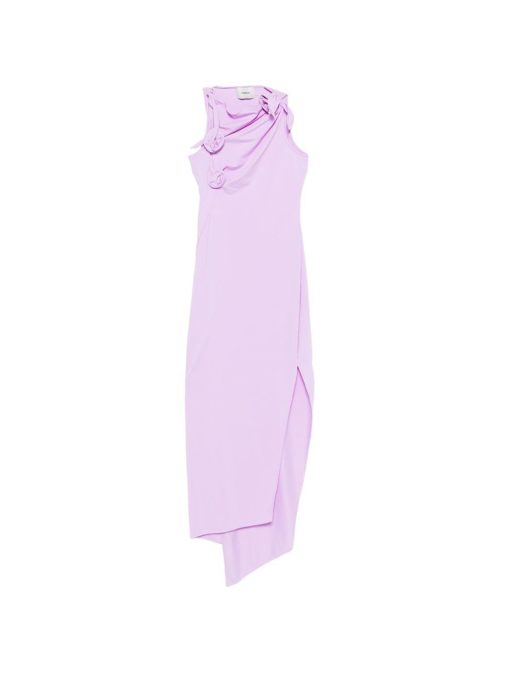 COPERNI Abito rosa con spacco laterale