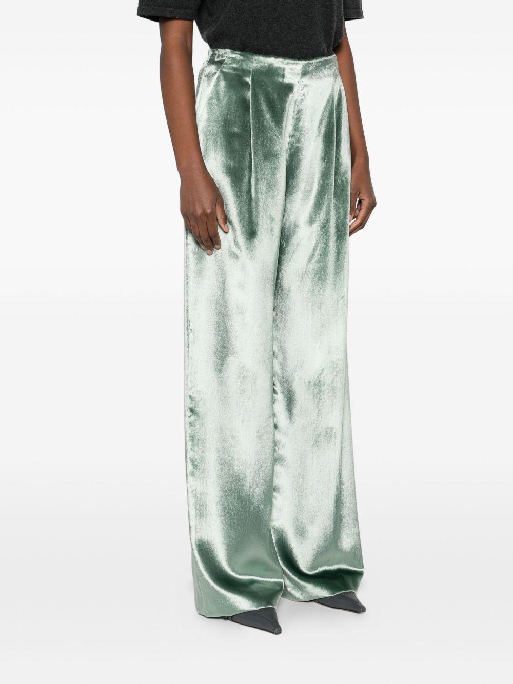 ALBERTA FERRETTI Pantaloni wide leg satinati