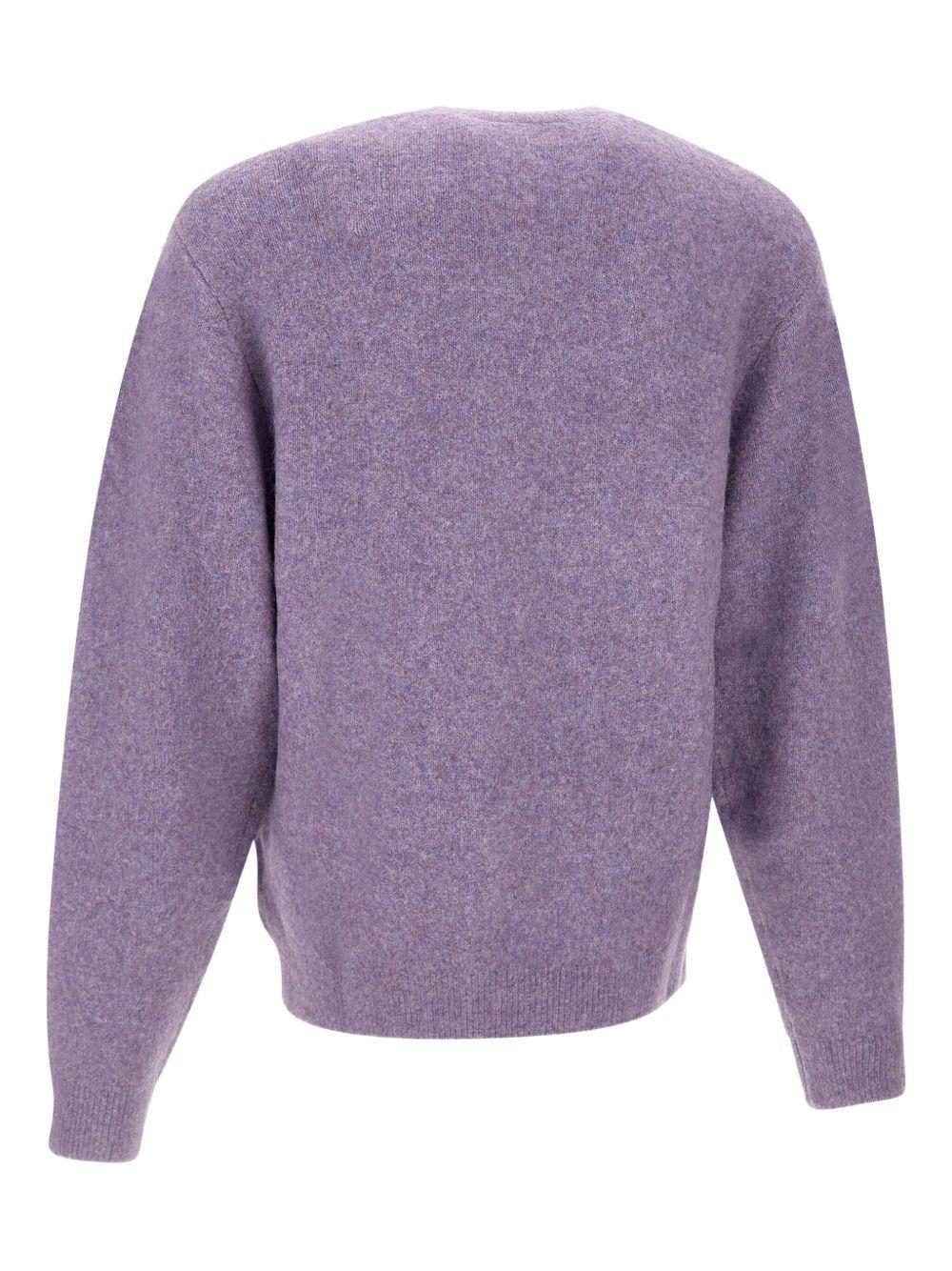 CARHARTT WIP Felpa girocollo viola con logo