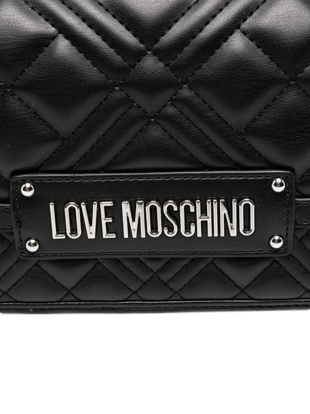 LOVE MOSCHINO Borsa a tracolla nera trapuntata