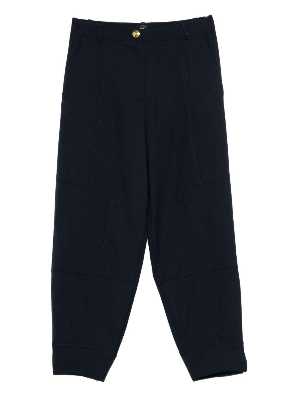 PINKO Pantaloni 'Pecorino' in misto lana blu