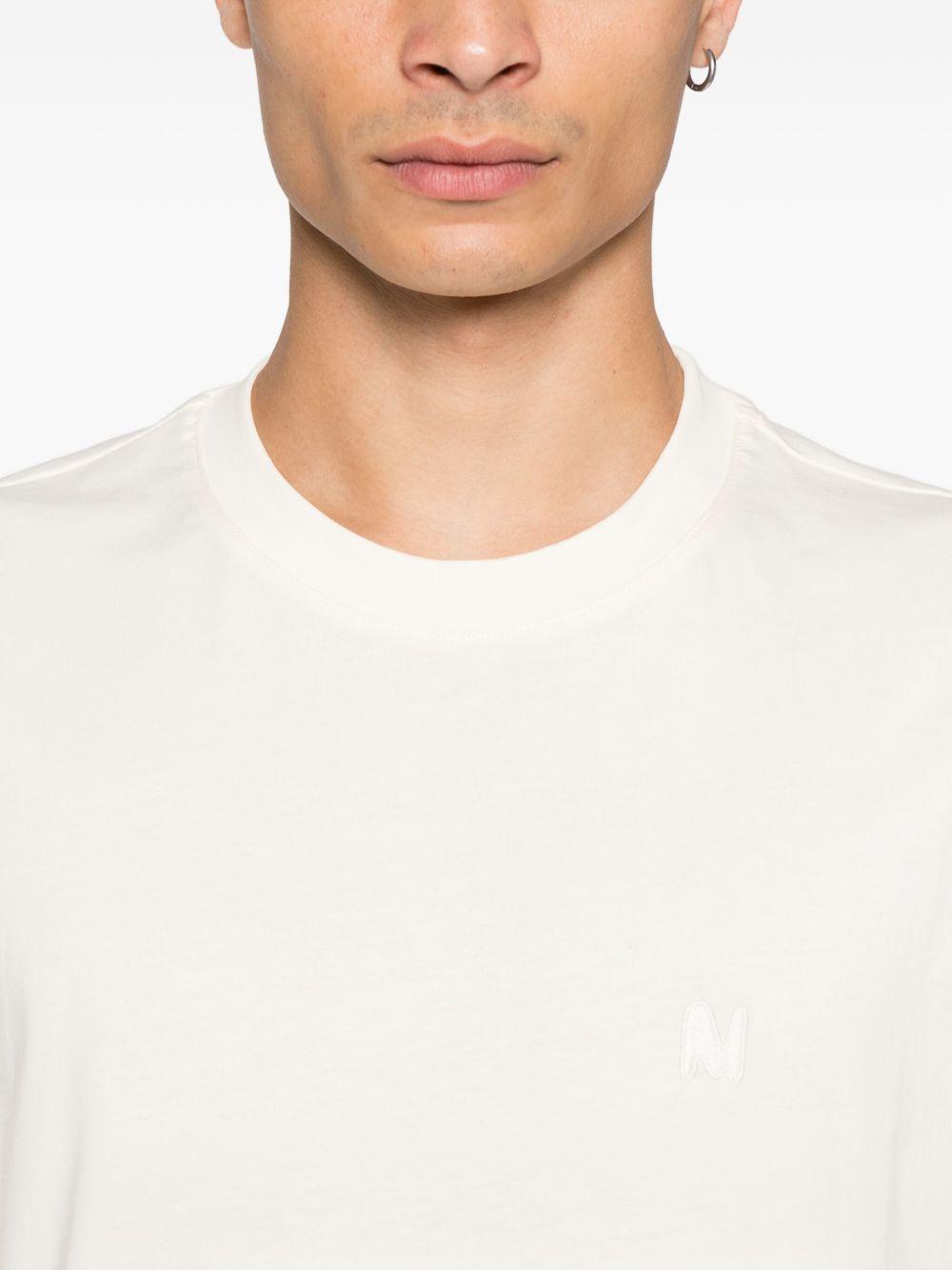 MSGM T-shirt in cotone avorio