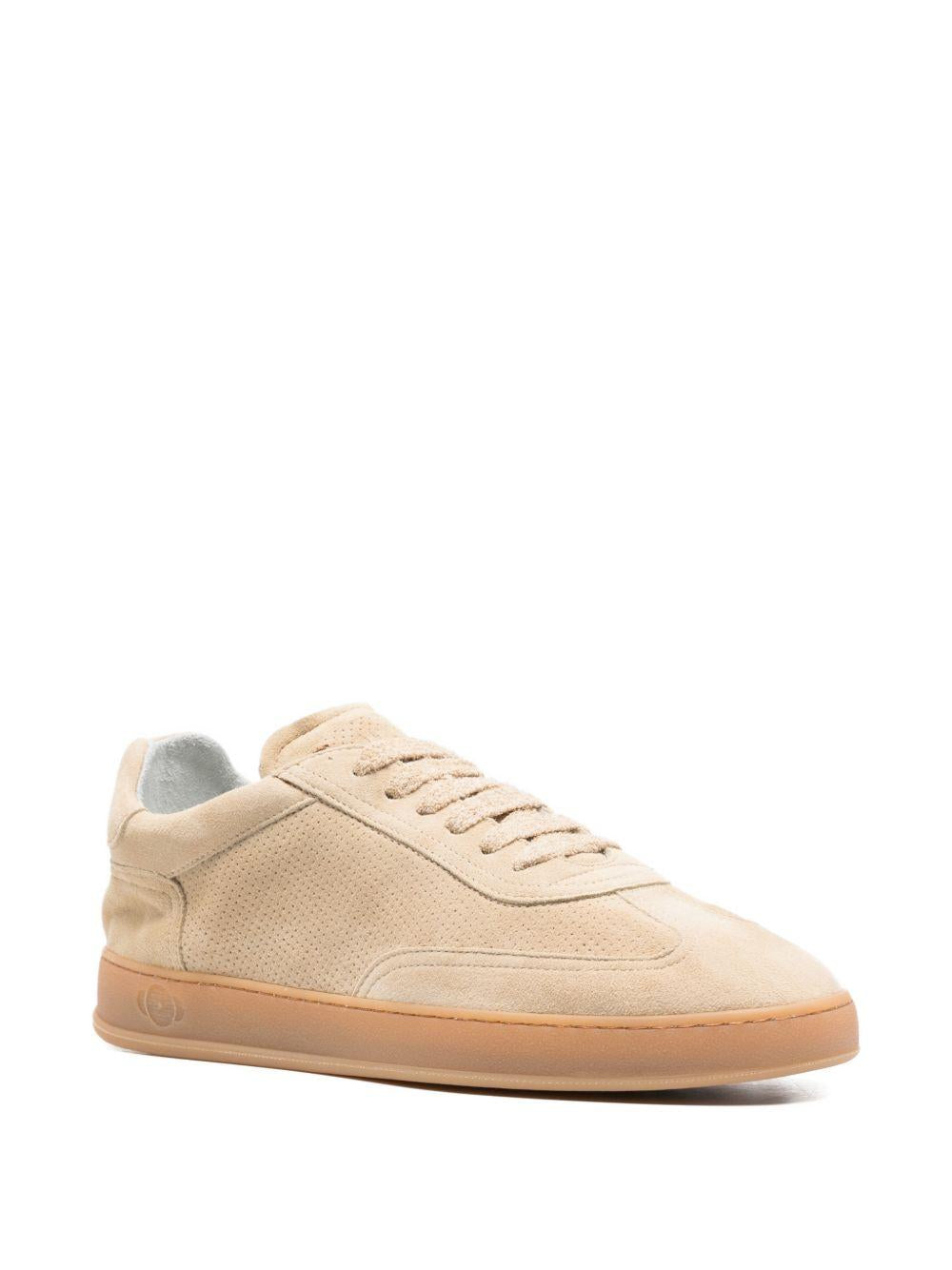 SOLDINI 80 Sneakers Amalfi in camoscio beige