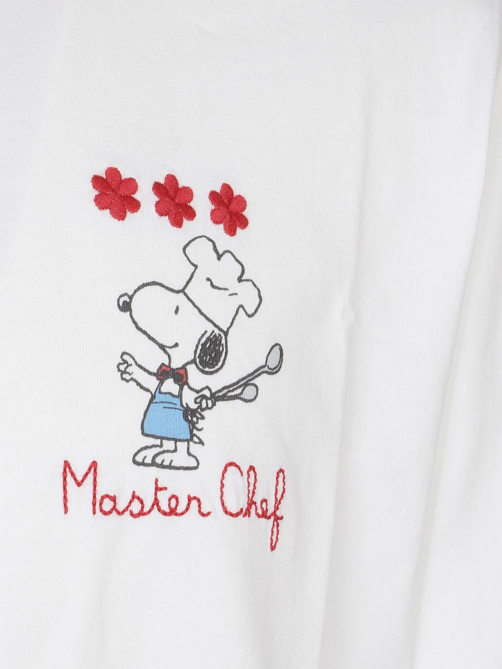 MC2 SAINT BARTH T-shirt a maniche corte Portofino in cotone bianco con ricamo