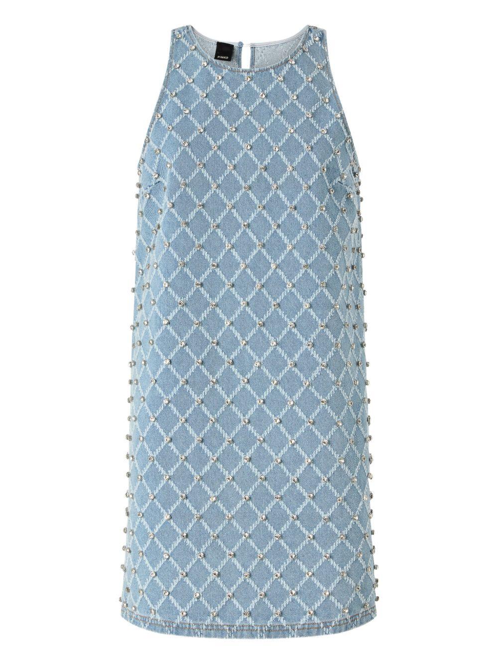 PINKO Abito in jeans imprezisito da strass