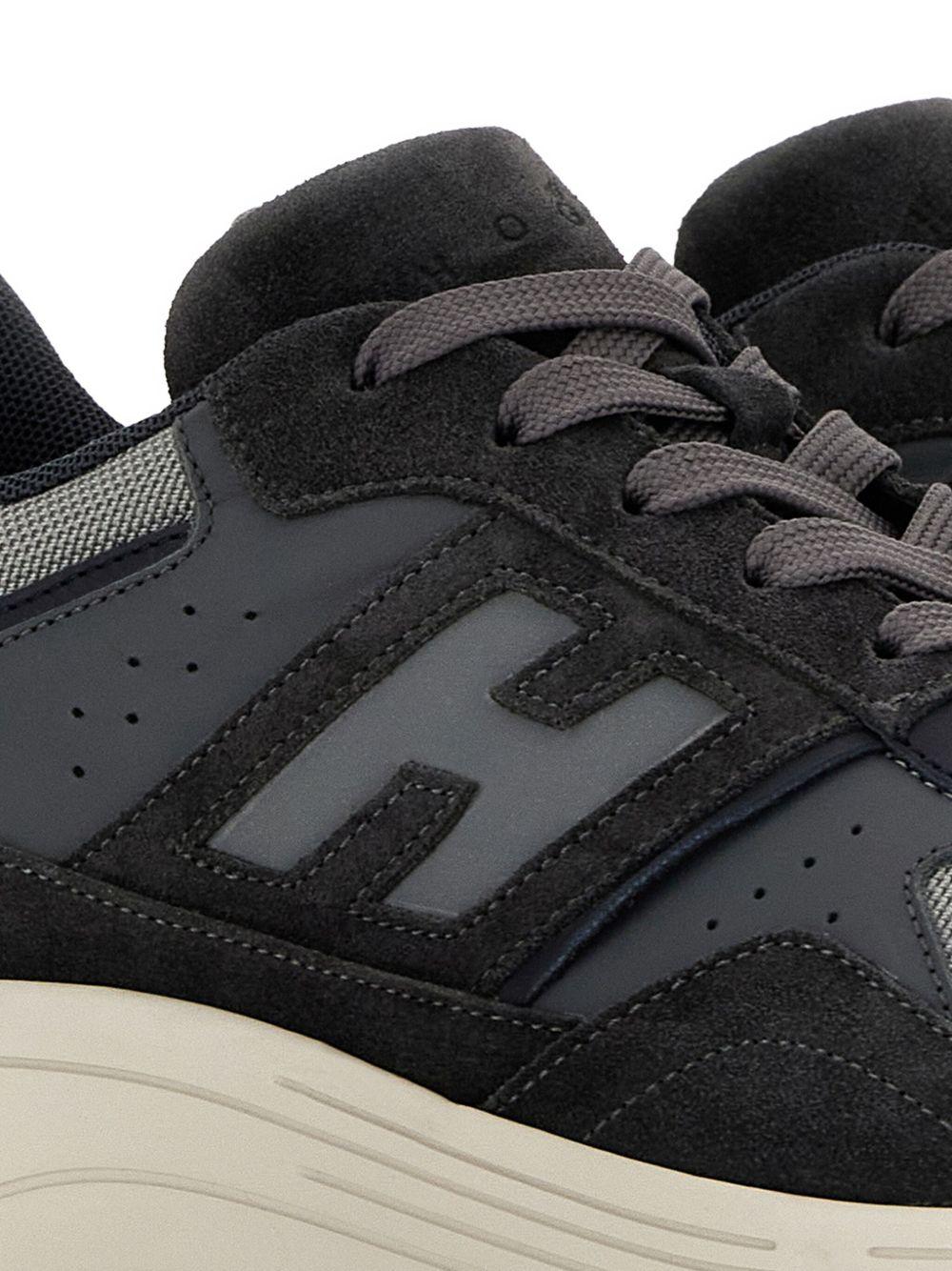 HOGAN Sneakers 'Hyperlight' in pelle grigia con logo