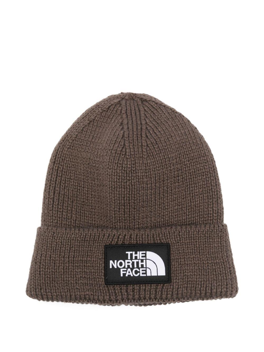 THE NORTH FACE Cappello in maglia a costine marrone