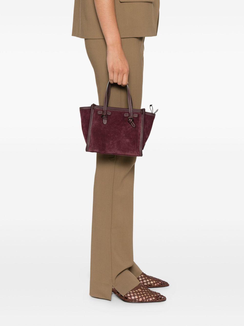 GIANNI CHIARINI Borsa shopping Marcella in camoscio bordeaux