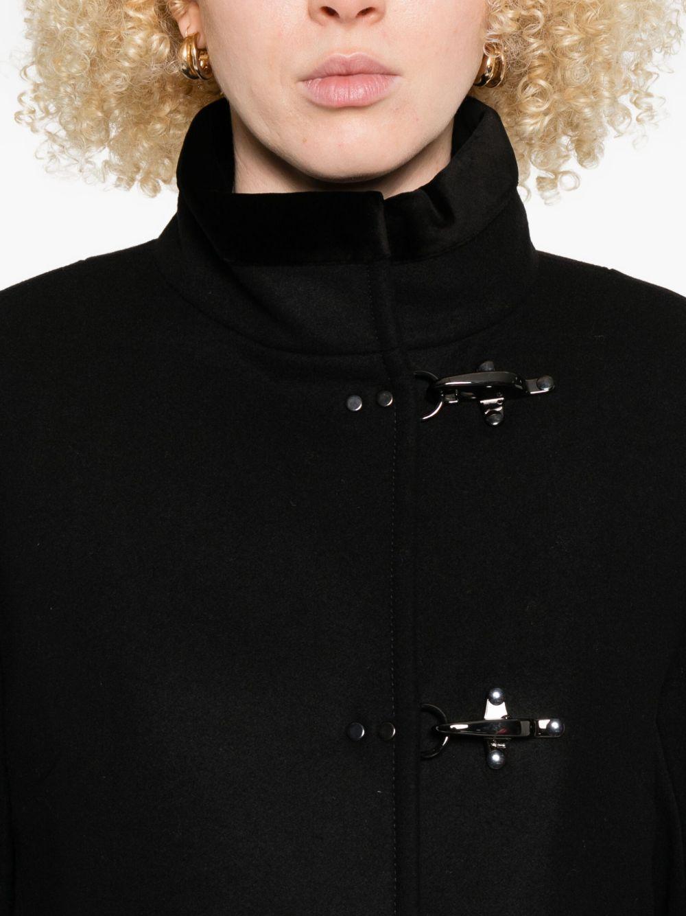 FAY Cappotto Virginia 3 Ganci nero in lana