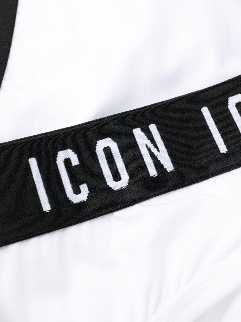 DSQUARED2 Slip bianco con logo