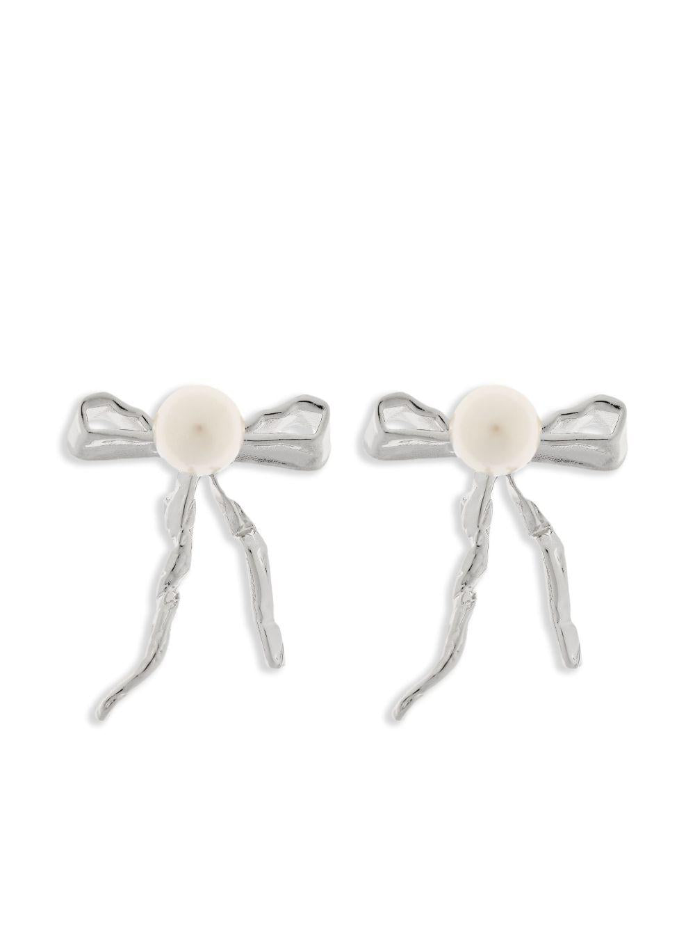 MARNI Orecchini a fiocco argento