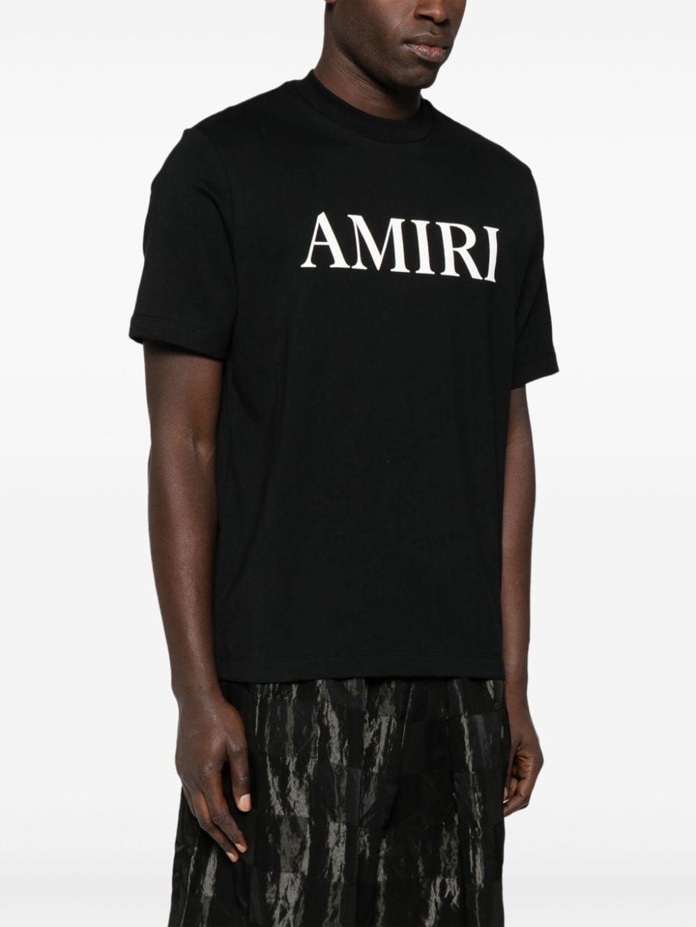 AMIRI T-shirt in cotone con stampa logo frontale