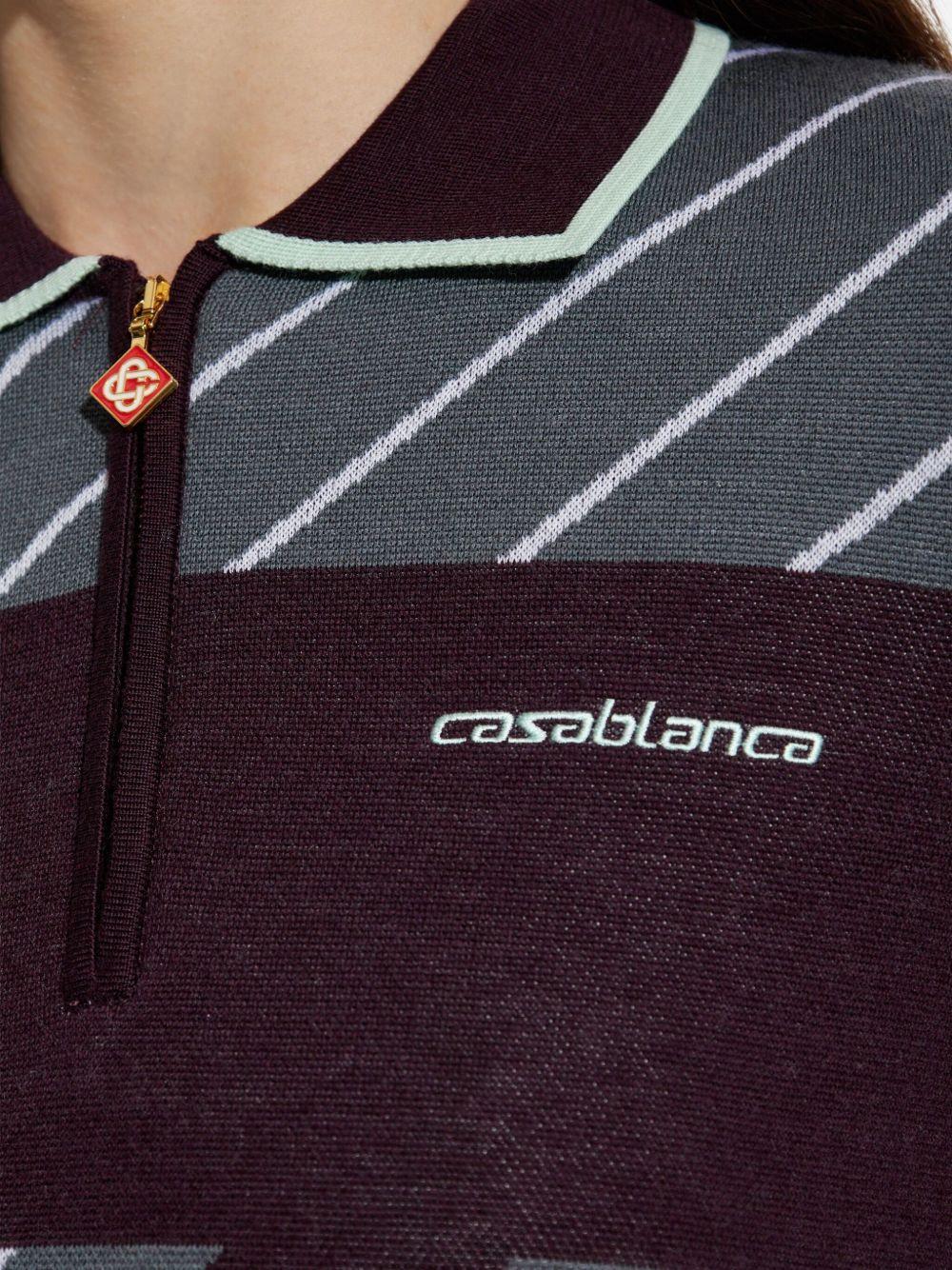 CASABLANCA Maglia stile polo con zip