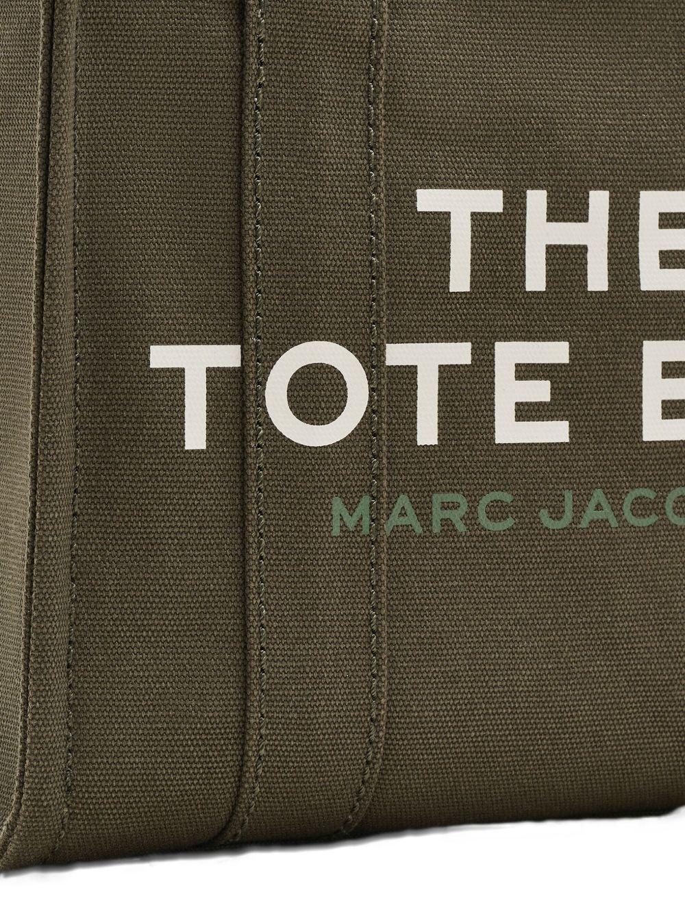 MARC JACOBS Borsa tote 'The Canvas Small Tote Bag' in cotone verde