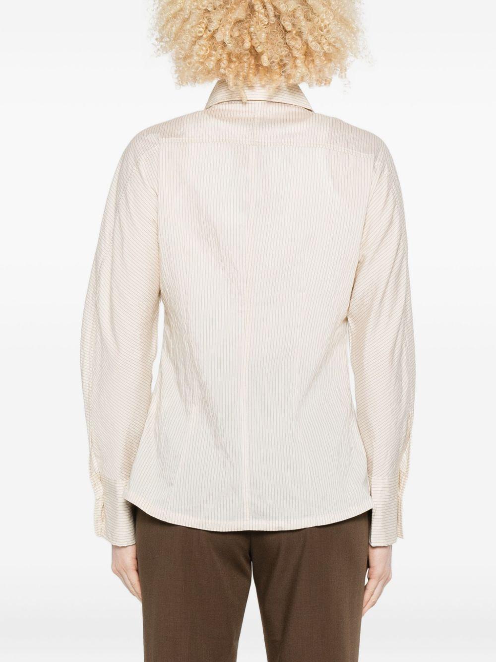 YERSE Camicia Kanye bianca a righe