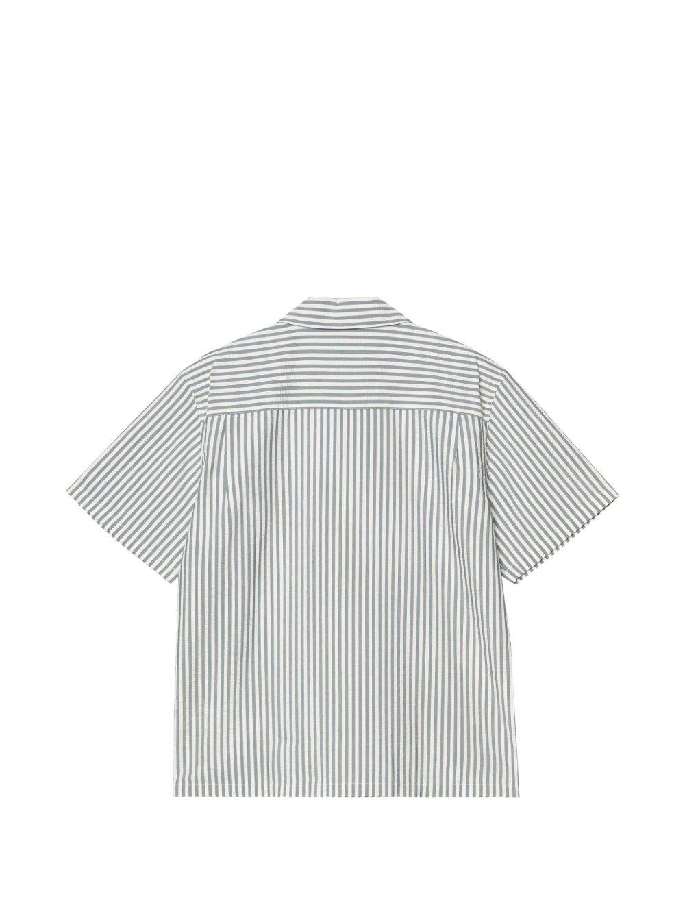 CARHARTT WIP Camicia in cotone a maniche corte e righe