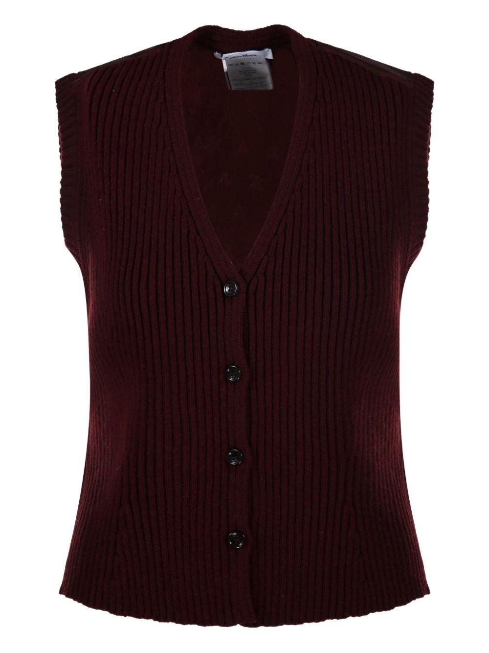 MAX MARA Gilet in maglia 'Madre'