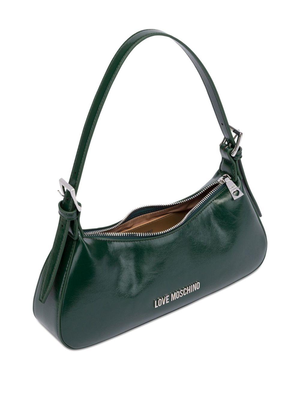 LOVE MOSCHINO Borsa a spalla verde con logo