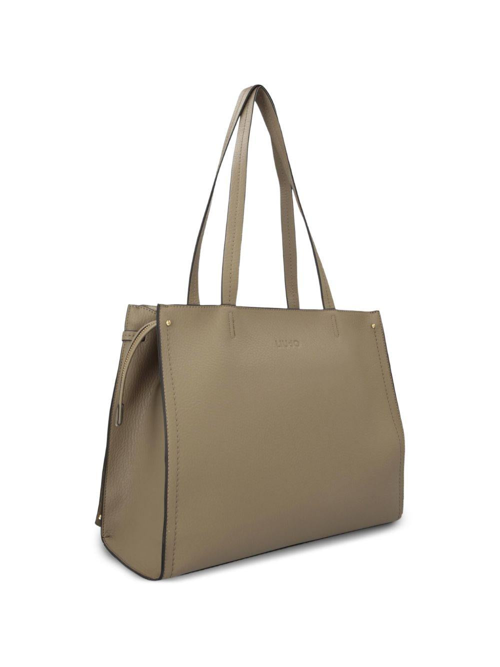 LIUJO Borsa a mano tote color tortora