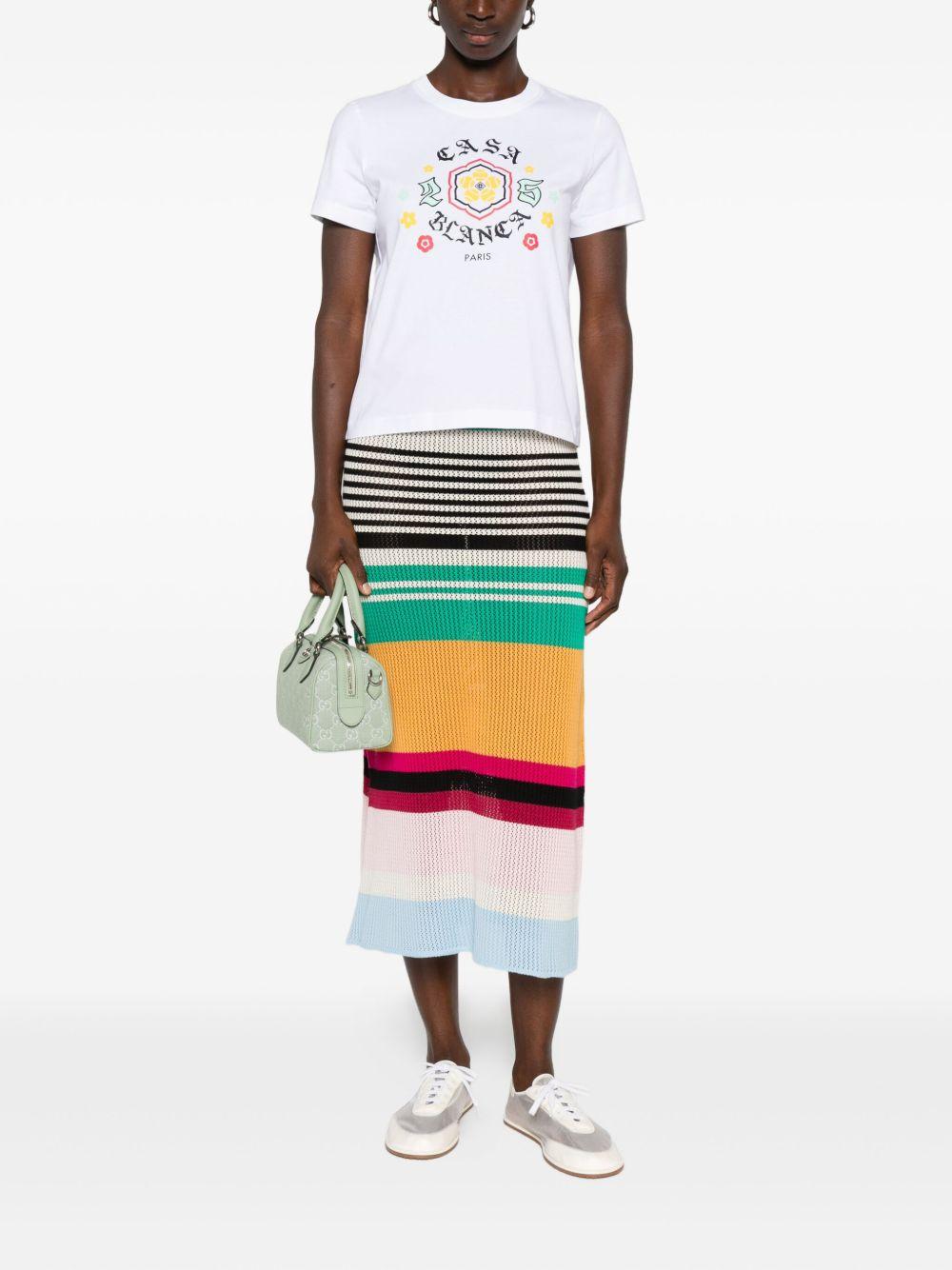 CASABLANCA T-shirt in cotone con stampa