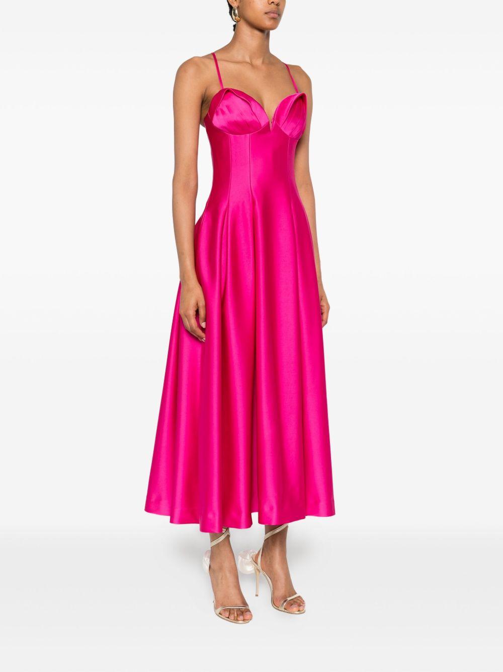 REBECCA VALLANCE Abito midi con scollo a cuore