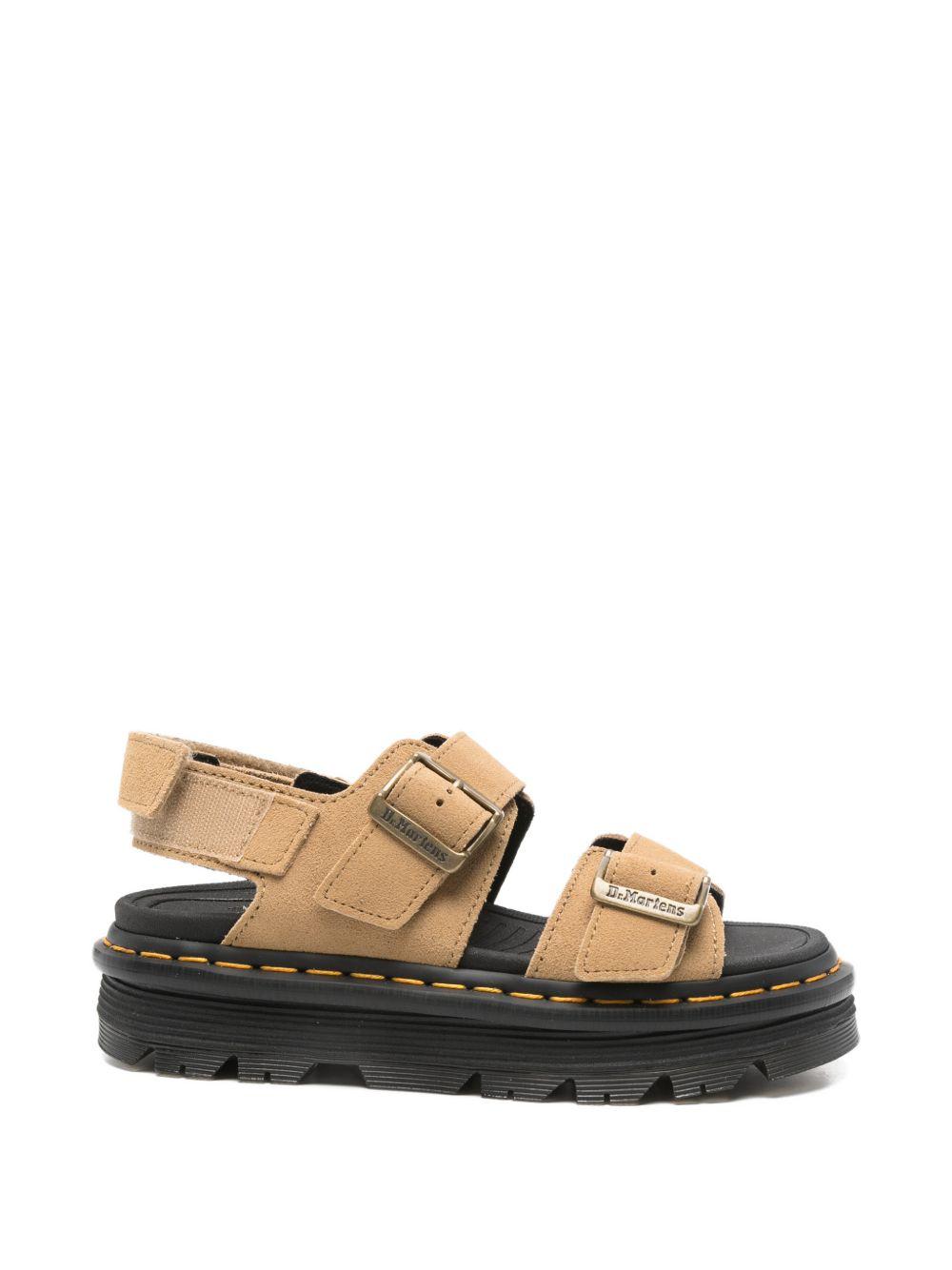 DR MARTENS Sandali bassi beige Zebzag con fibbie
