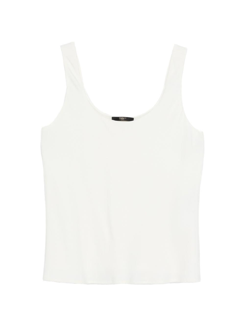 SEVENTY Top classico bianco