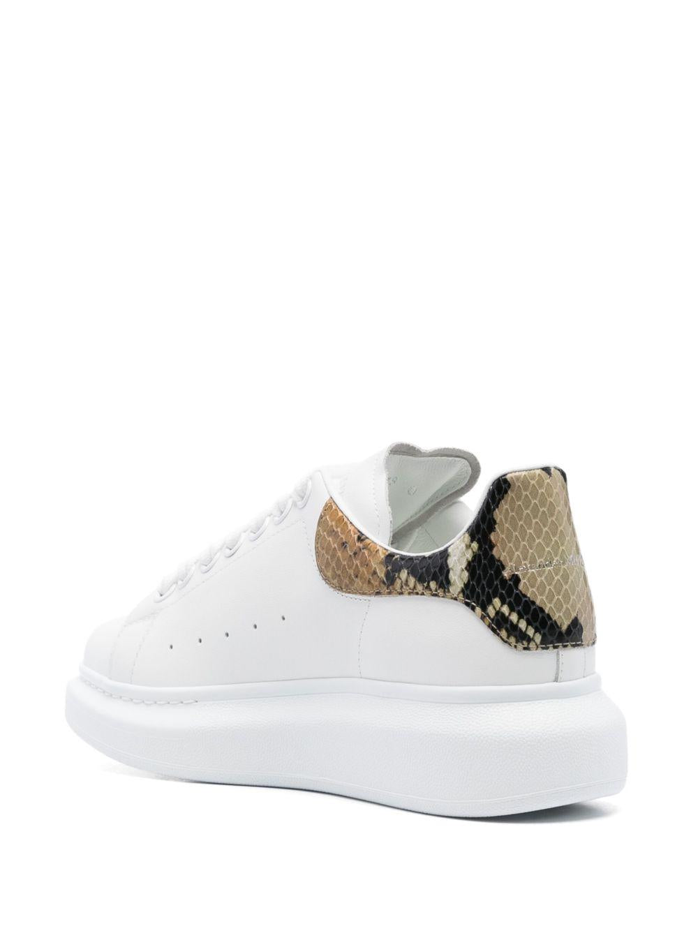 ALEXANDER McQUEEN Sneakers 'Oversize' con tallone in stampa pitone