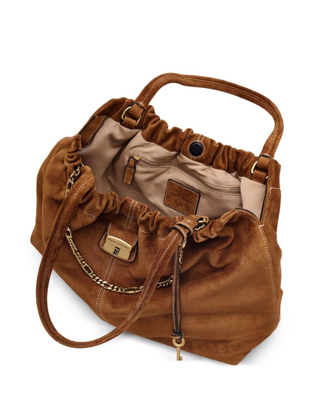 MARC JACOBS Borsa tote 'Cristina' in suede con ciondolo