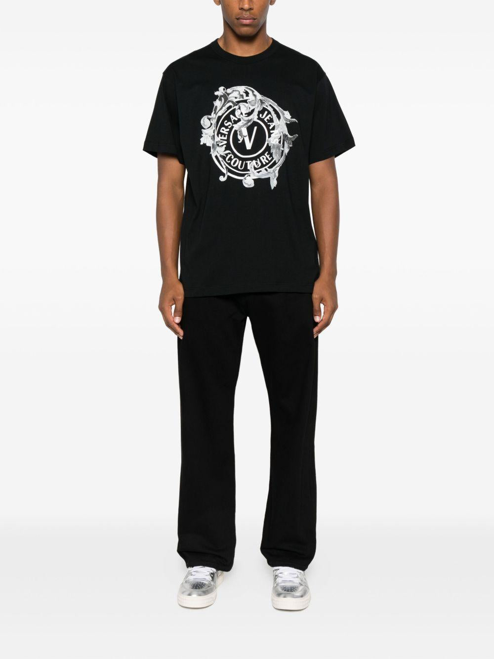 VERSACE JEANS COUTURE T-shirt girocollo con stampa